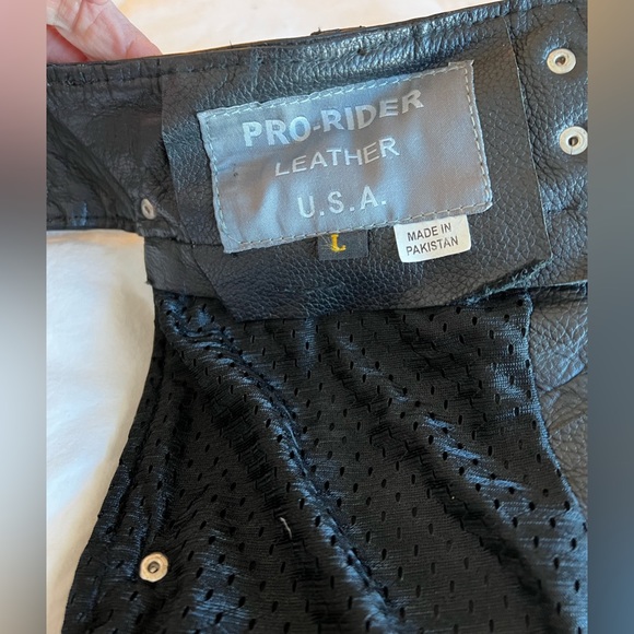 Unisex Leather Riding Chaps - - Picture 6 of 10